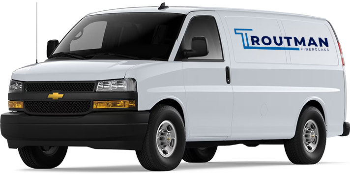 Quality fiberglass repair work by Troutman's Fiberglass