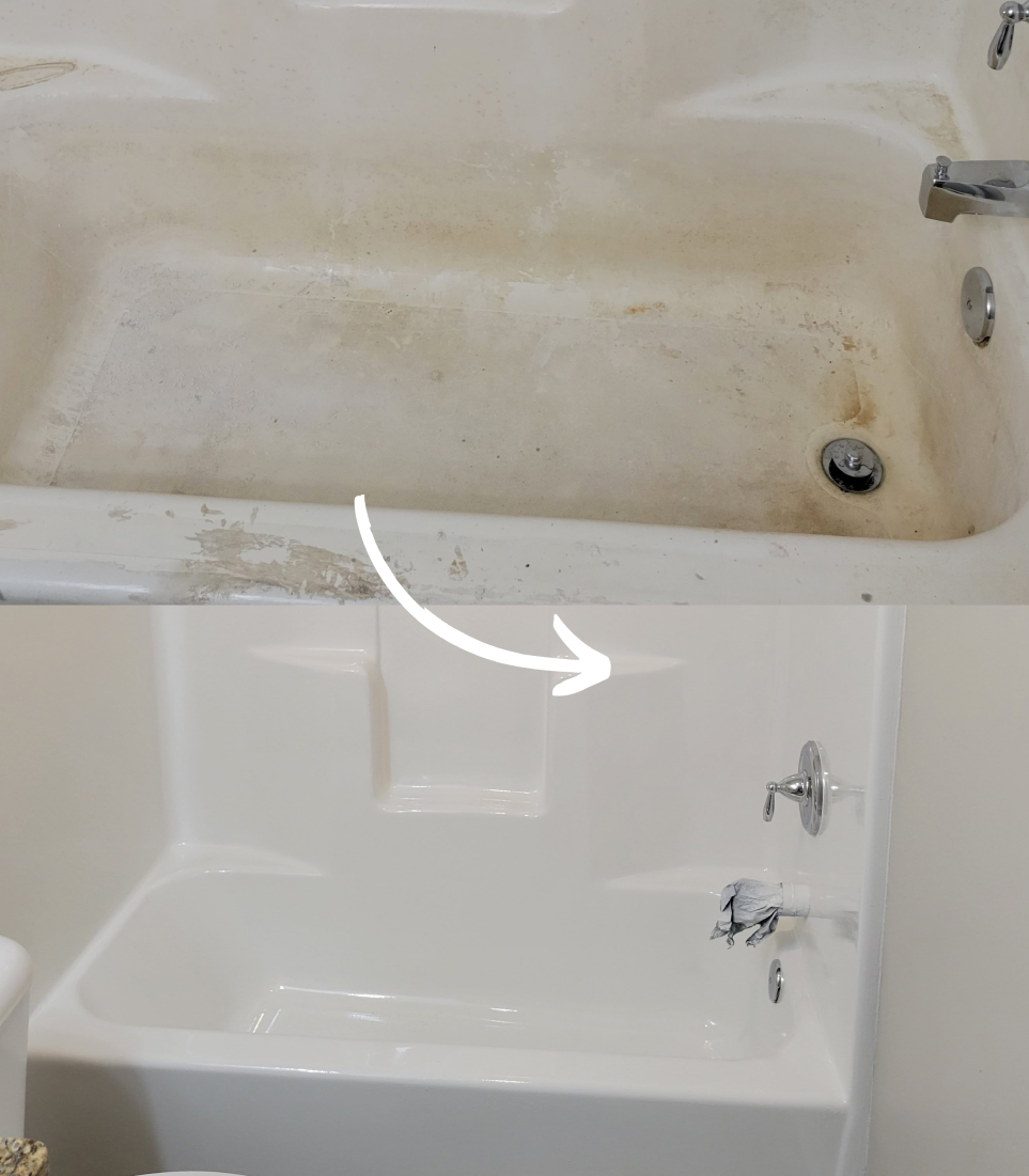 Older shower repair and refinish