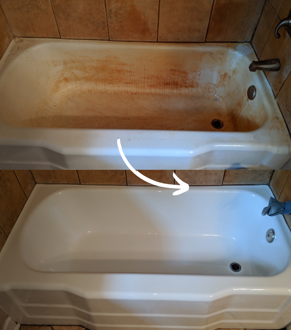 Shower cleaning and refinish
